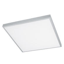 Eglo 93775A - 1x38.7W LED Ceiling Light w/ Brushed Aluminum Finish & White Plastic Glass
