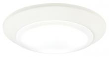 Westinghouse 6323300 - 7 in. 15W LED Surface Mount White Finish Frosted Lens, 4000K