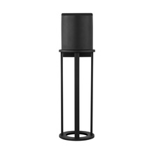 Generation Lighting - Seagull 8745893S-12 - Union modern LED outdoor exterior open cage large wall lantern in black finish