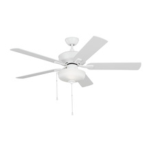 Monte Carlo 5LDO52RZWD - Linden 52'' traditional dimmable LED indoor/outdoor matte white ceiling fan with light kit