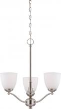 Nuvo 60/5036 - PATTON 3 LIGHT CHANDELIER/UP