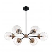 Nuvo 60/7126 - AXIS 6 LIGHT CHANDELIER