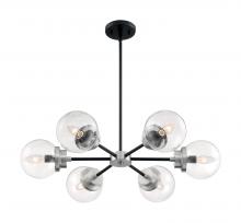 Nuvo 60/7136 - AXIS 6 LIGHT CHANDELIER