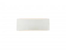 Justice Design Group CER-5765-WHT - Medium ADA Tapered Arc Wall Sconce